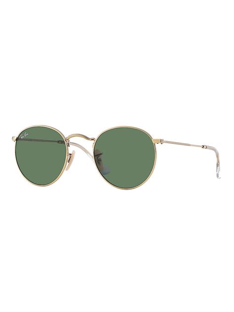 ray-ban unisex rb3447 round metal 50mm sunglasses